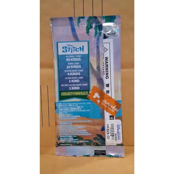 Sealed - Disney STITCH Urdu Collector Cards Pack Hong Kong Disneyland Price Tag - Picture 4 of 8